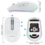HXSJ M303 Rato Sem Fios Modo Duplo 2.4GHz + Bluetooth 5.1 2400DPI