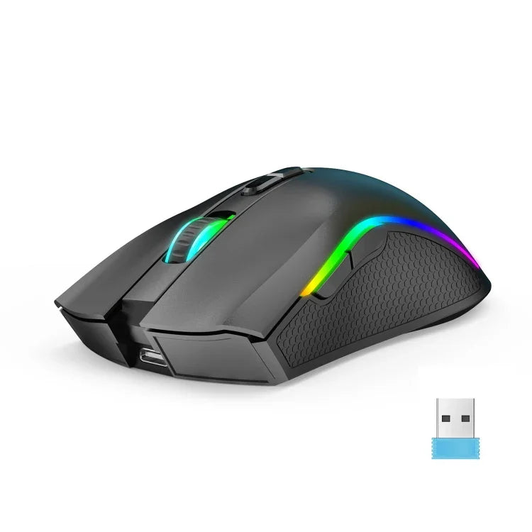 HXSJ T69 Rato Sem Fios RGB 2.4GHz 4800DPI, T69