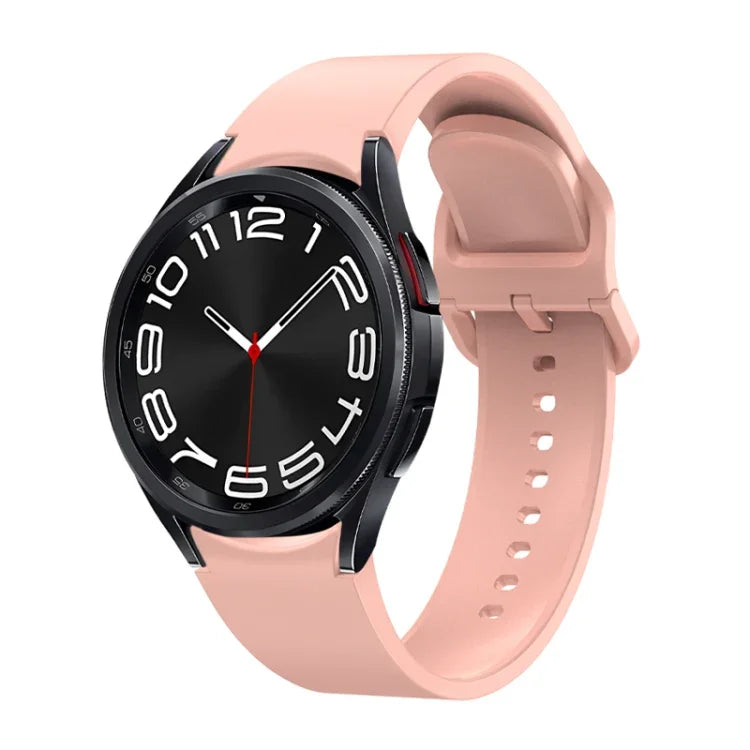 Bracelete de silicone de cor sólida com libertação rápida, Para Samsung Galaxy Watch 6
