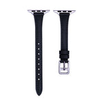 Pulseira fina em pele genuína em forma de T, para Apple Watch Series 5 44mm, para Apple Watch Series 5 40mm, para Apple Watch Series 4 44mm, para Apple Watch Series 4 40mm, para Apple Watch Series 3 38mm, para Apple Watch Series 3 42mm