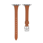 Correia de relógio fina em couro genuíno em forma de T, para Apple Watch Series 2 42mm, para Apple Watch 2 38mm, para Apple Watch 42mm, para Apple Watch 38mm