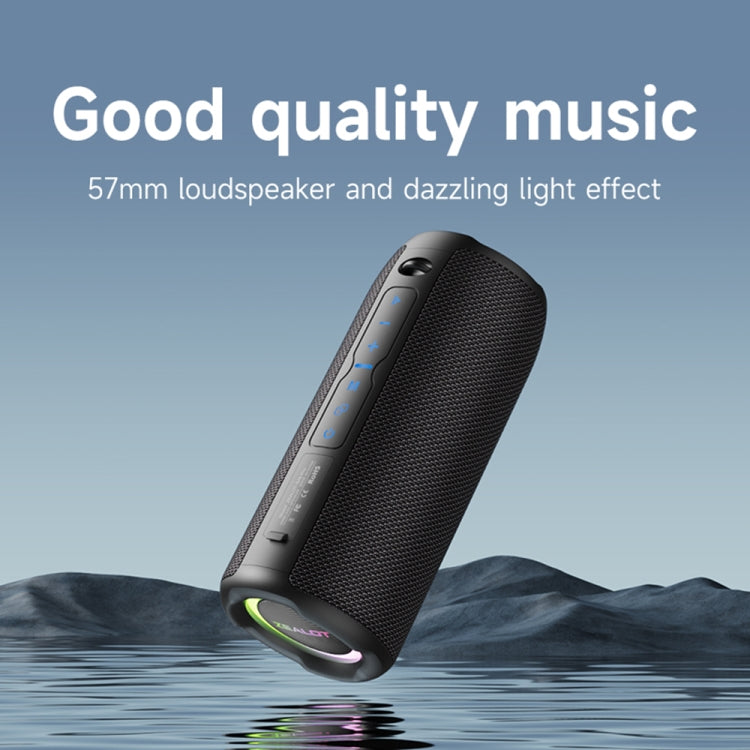 Coluna Bluetooth portátil para exterior Zealot S49 Pro 20W com luz RGB, S49 Pro
