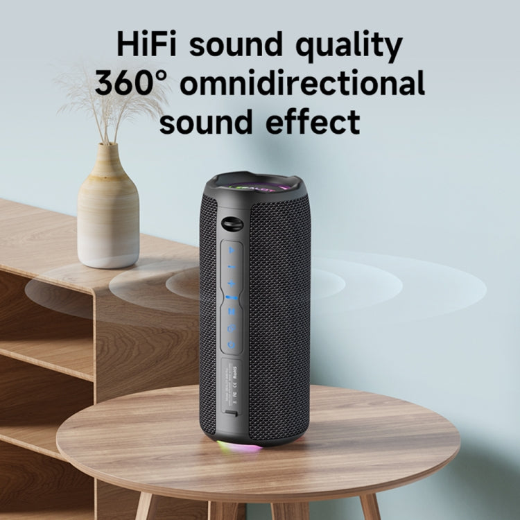 Coluna Bluetooth portátil para exterior Zealot S49 Pro 20W com luz RGB, S49 Pro