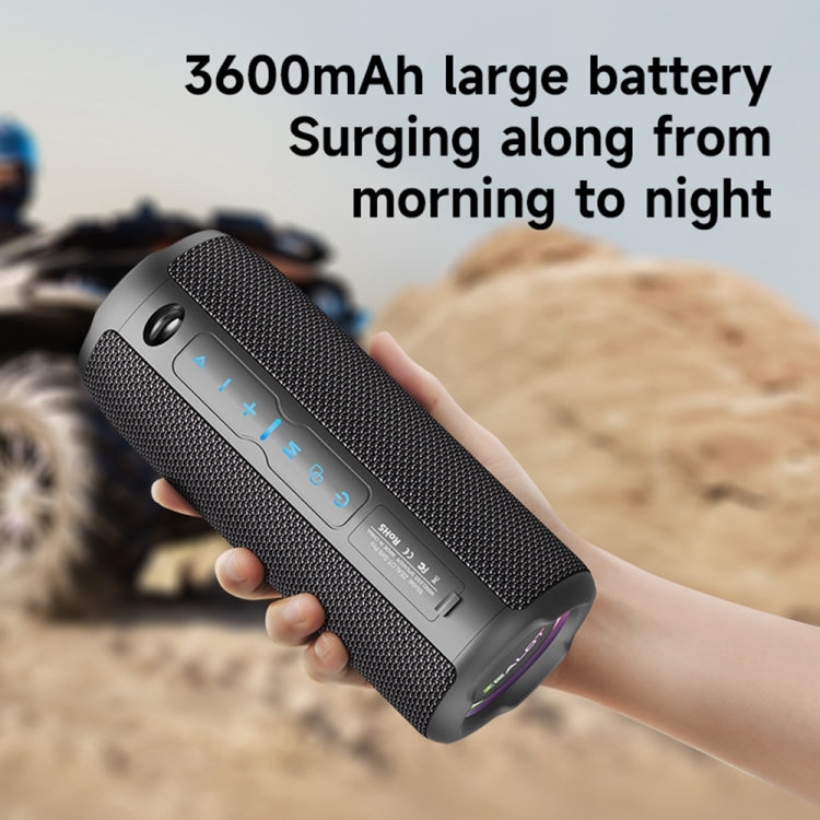 Coluna Bluetooth portátil para exterior Zealot S49 Pro 20W com luz RGB, S49 Pro