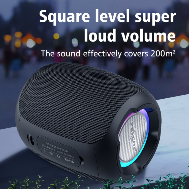 Zealot S53 Altifalante Bluetooth Sem Fios Portátil Colorido Impermeável IPX6, S53