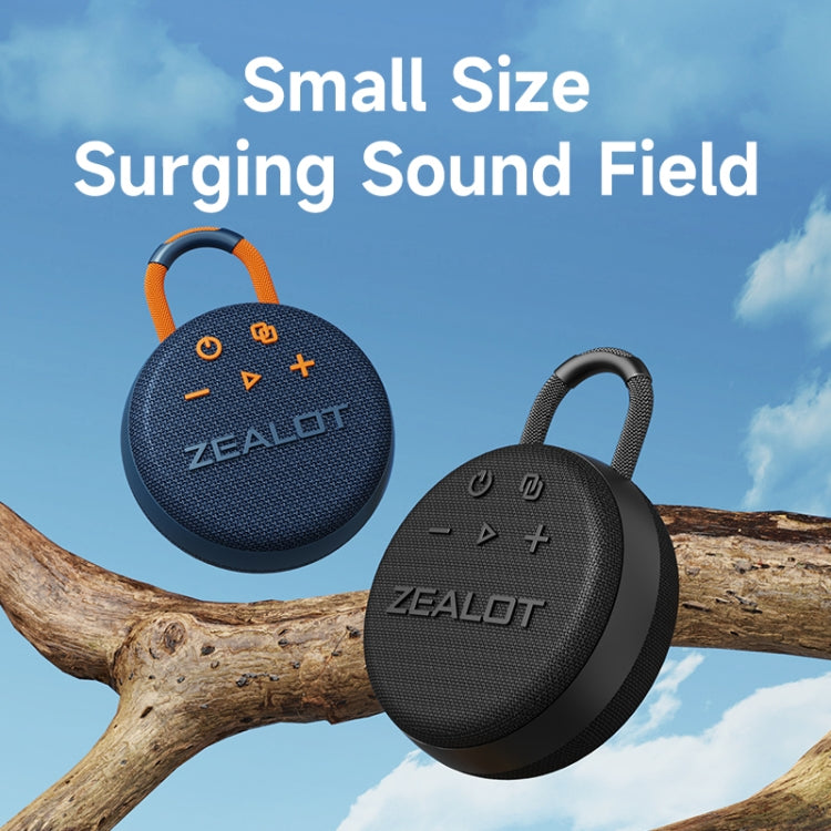 Coluna Bluetooth portátil impermeável IPX7 Zealot S77, S77