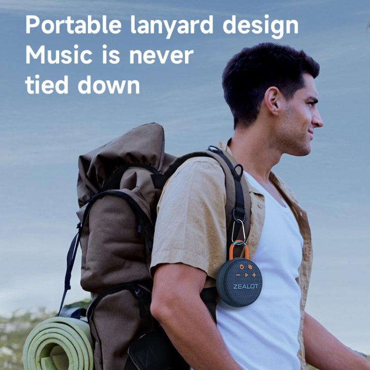 Coluna Bluetooth portátil impermeável IPX7 Zealot S77, S77