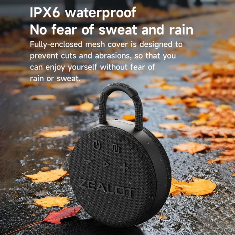 Coluna Bluetooth portátil impermeável IPX7 Zealot S77, S77