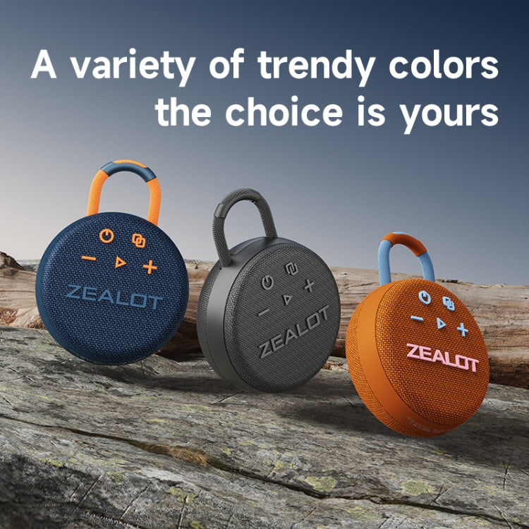 Coluna Bluetooth portátil impermeável IPX7 Zealot S77, S77