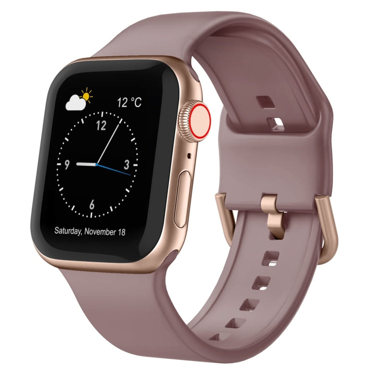 Pin Buckle Silicone Watch Band, For Apple Watch Series 5 44mm