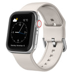 Pin Buckle Silicone Watch Band, For Apple Watch Series 5 40mm