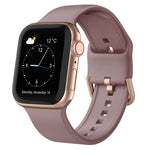 Pin Buckle Silicone Watch Band, For Apple Watch Series 3 38mm