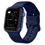 Pin Buckle Silicone Watch Band, For Apple Watch Series 9 45mm