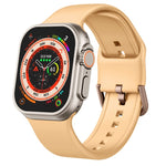 Correia de relógio em silicone com fivela de pino, para Apple Watch SE 2023 44mm