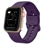 Correia de relógio em silicone com fivela de pino, para Apple Watch SE 2023 40mm