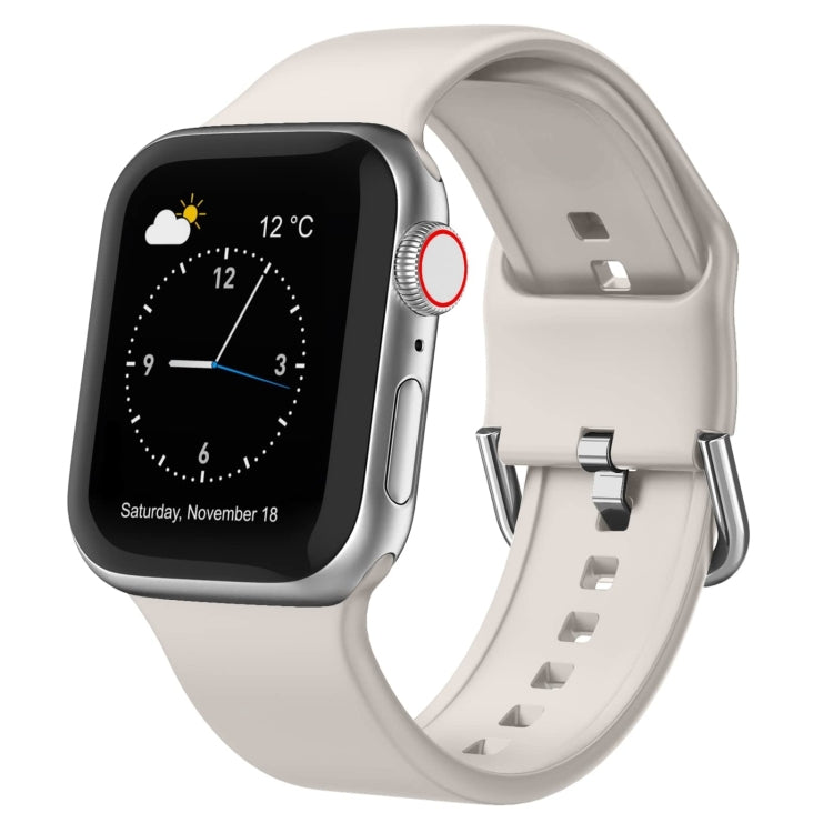 Correia de relógio em silicone com fivela de pino, para Apple Watch SE 2023 40mm