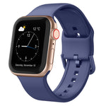 Correia de relógio em silicone com fivela de pino, para Apple Watch SE 2023 40mm
