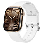 Correia de relógio em silicone com fivela de pino, para Apple Watch Series 10 46mm