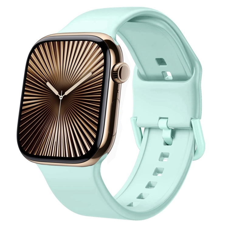 Correia de relógio em silicone com fivela de pino, para Apple Watch Series 10 46mm