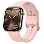 Correia de relógio em silicone com fivela de pino, para Apple Watch Series 10 46mm