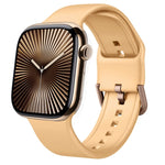 Correia de relógio em silicone com fivela de pino, para Apple Watch Series 10 46mm