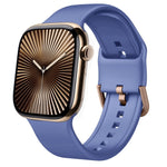 Correia de relógio em silicone com fivela de pino, para Apple Watch Series 10 46mm