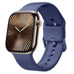 Correia de relógio em silicone com fivela de pino, para Apple Watch Series 10 46mm