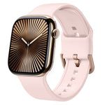 Correia de relógio em silicone com fivela de pino, para Apple Watch Series 10 42mm