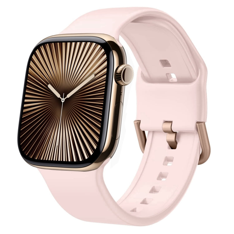 Correia de relógio em silicone com fivela de pino, para Apple Watch Series 10 42mm