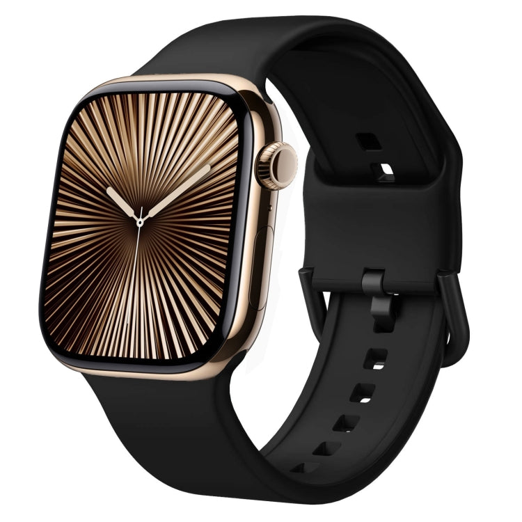 Correia de relógio em silicone com fivela de pino, para Apple Watch Series 10 42mm