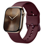 Correia de relógio em silicone com fivela de pino, para Apple Watch Series 10 42mm
