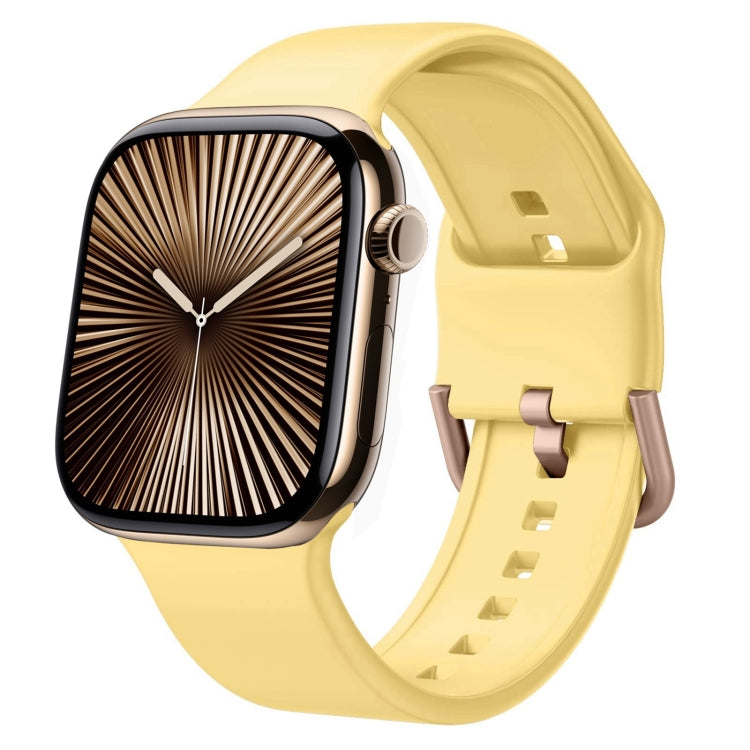 Correia de relógio em silicone com fivela de pino, para Apple Watch Series 10 42mm