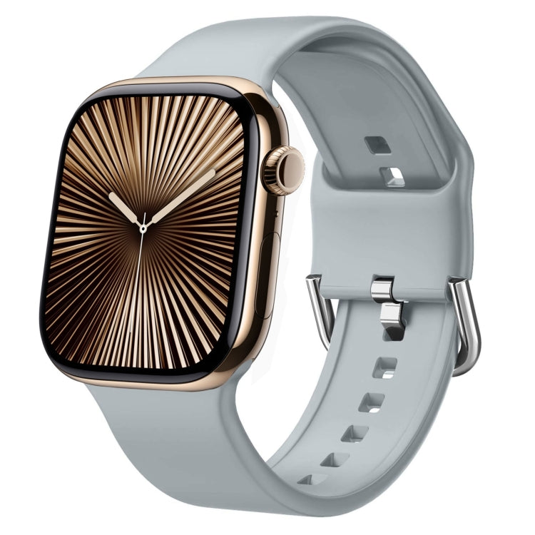 Correia de relógio em silicone com fivela de pino, para Apple Watch Series 10 42mm
