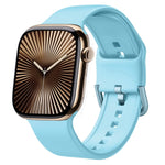 Correia de relógio em silicone com fivela de pino, para Apple Watch Series 10 42mm