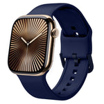 Correia de relógio em silicone com fivela de pino, para Apple Watch Series 10 42mm