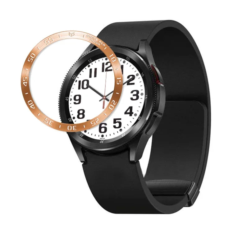 A Style Smart Watch Steel Ring Protective Frame, For Samsung Galaxy Watch6 Classic 47mm, For Samsung Galaxy Watch6 Classic 43mm