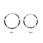 A Style Smart Watch Steel Ring Protective Frame, For Samsung Galaxy Watch6 Classic 47mm, For Samsung Galaxy Watch6 Classic 43mm