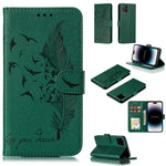 Capa de telemóvel em pele com textura litchi e padrão de penas, para iPhone 17 Pro Max, para iPhone 17 Pro, para iPhone 17, para iPhone Air, para iPhone 15 Pro Max, para iPhone 15 Pro, para iPhone 15 Plus, para iPhone 15