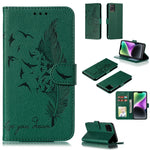 Capa de telemóvel em pele com textura litchi e padrão de penas, para iPhone 17 Pro Max, para iPhone 17 Pro, para iPhone 17, para iPhone Air, para iPhone 15 Pro Max, para iPhone 15 Pro, para iPhone 15 Plus, para iPhone 15