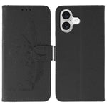 Capa de telemóvel em pele com textura litchi e padrão de penas, para iPhone 17 Pro Max, para iPhone 17 Pro, para iPhone 17, para iPhone Air, para iPhone 15 Pro Max, para iPhone 15 Pro, para iPhone 15 Plus, para iPhone 15