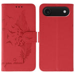 Capa de telemóvel em pele com textura litchi e padrão de penas, para iPhone 17 Pro Max, para iPhone 17 Pro, para iPhone 17, para iPhone Air, para iPhone 15 Pro Max, para iPhone 15 Pro, para iPhone 15 Plus, para iPhone 15