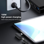 Adaptador de carregamento 100W N 3.5X1.35mm fêmea para USB-C/Type-C macho, 3.5X1.35mm