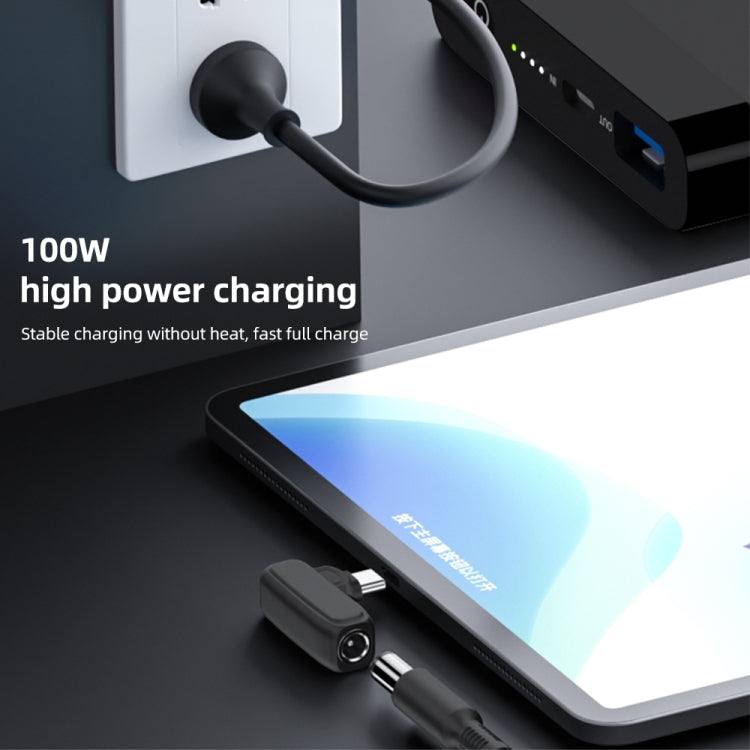 Adaptador de carregamento 100W N 3.5X1.35mm fêmea para USB-C/Type-C macho, 3.5X1.35mm