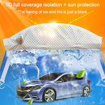Car Half-cover Car Clothing Sunscreen Heat Insulation Sun Nisor, Aluminum Foil, Aluminum Foil 3.6x1.6x1.5m