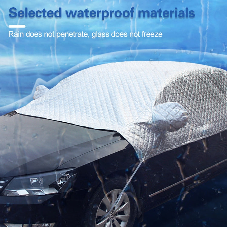 Car Half-cover Car Clothing Sunscreen Heat Insulation Sun Nisor, Aluminum Foil, Aluminum Foil 3.6x1.6x1.5m
