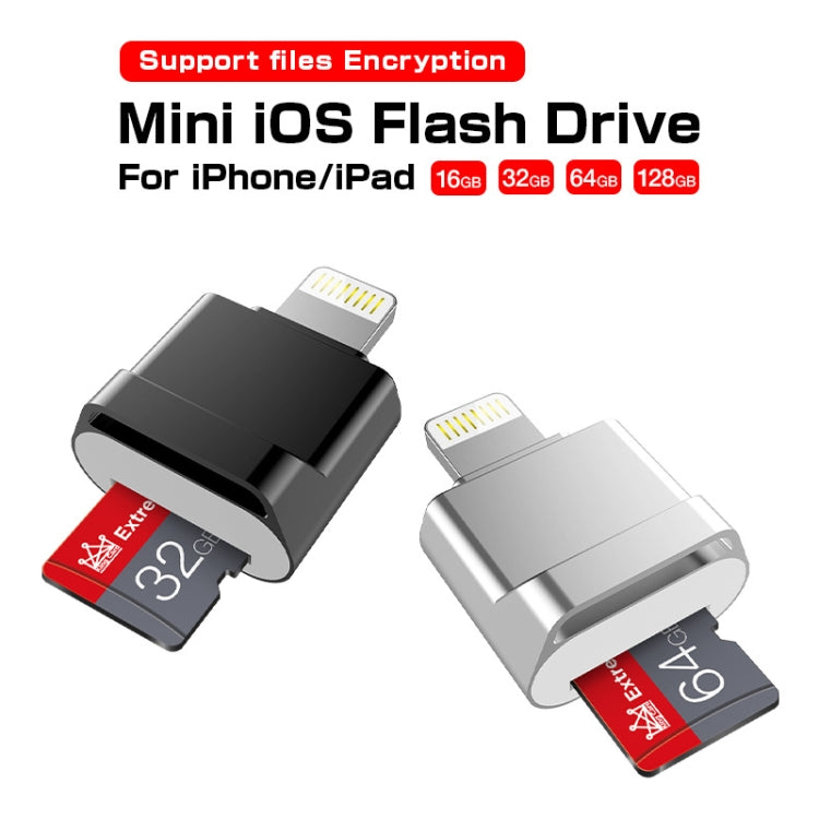 Adaptador MicroDrive 8 pinos para Cartão TF Mini Leitor de Cartão TF para iPhone & iPad, Leitor de Cartão