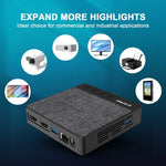GXMO N42 Mini PC Windows 11 Intel Gemini Lake N4020C NVME SSD WiFi Computador de Secretária Mini, 4GB+64GB, 4GB+64GB+256GB