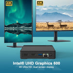 GXMO N42 Mini PC Windows 11 Intel Gemini Lake N4020C NVME SSD WiFi Computador de Secretária Mini, 4GB+64GB, 4GB+64GB+256GB