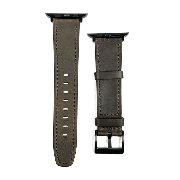 Pulseira de Relógio em Pele com Textura Retro, Para Apple Watch 4 44mm, Para Apple Watch 4 40mm, Para Apple Watch 3 38mm, Para Apple Watch 3 42mm, Para Apple Watch 2 42mm, Para Apple Watch 2 38mm, Para Apple Watch 42mm, Para Apple Watch 38mm