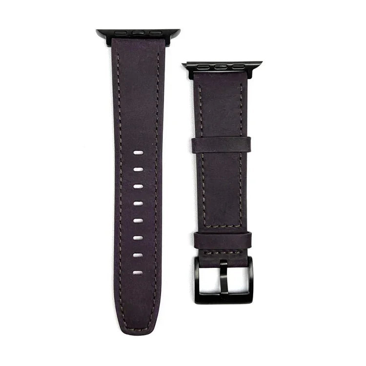 Pulseira de Relógio em Pele com Textura Retro, Para Apple Watch 4 44mm, Para Apple Watch 4 40mm, Para Apple Watch 3 38mm, Para Apple Watch 3 42mm, Para Apple Watch 2 42mm, Para Apple Watch 2 38mm, Para Apple Watch 42mm, Para Apple Watch 38mm